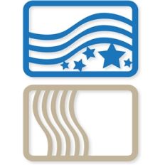 wavy stars card