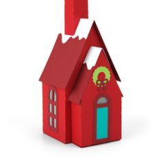christmas village: little red house