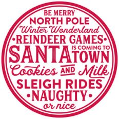 christmas word art