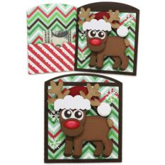 santa deer money/gift card envelope