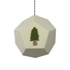 tree hexagon ornament