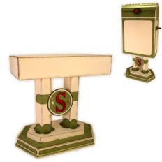 santa mail 3d box pedestal