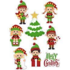 santas helpers elfs stickers
