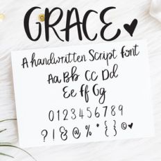 grace script font