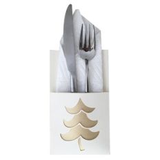 christmas tree flatware holder