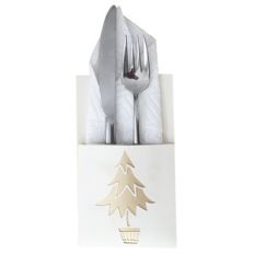 christmas tree flatware holder