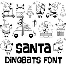 santa dingbats font