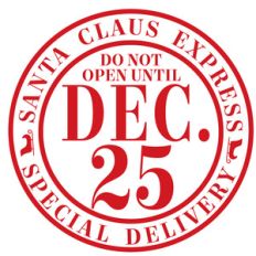 santa claus express label