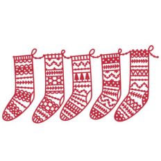 christmas stockings repeatable border
