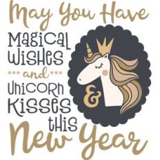 unicorn kisses new year