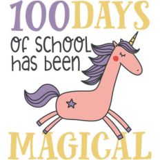 100 days of school unicorn