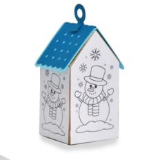 ml coloring house ornament - snowman