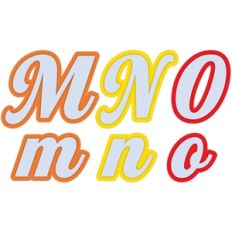 m n o
