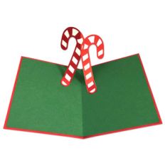 candy cane pop-up card