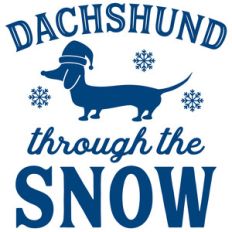 dachshund through the snow