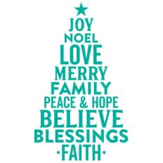 joy noel love hope ... tree