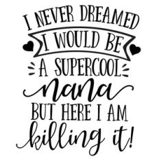 i never dreamed i would be a supercool nana
