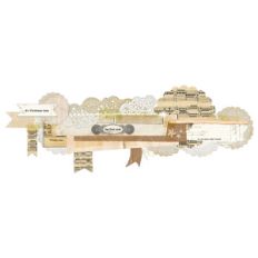 the first noel vintage collage border