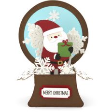 snowglobe box card santa