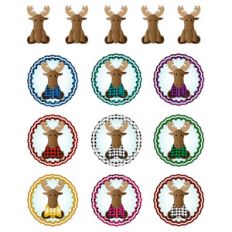 buffalo plaid moose planner stickers