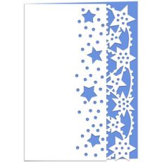 starry lace edged card