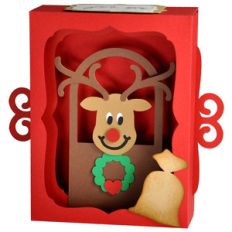 rudolph's lunchtime gift card decoration