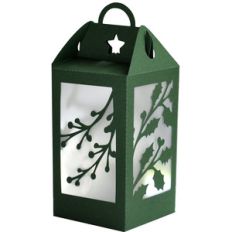 christmas holly berry lantern