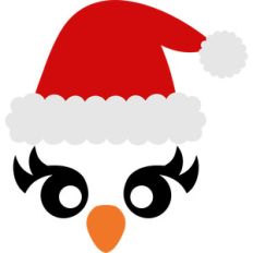 christmas owl face