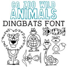 cg zoo wild animals dingbats