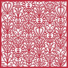 lace hearts 12x12 page overlay, background or stencil