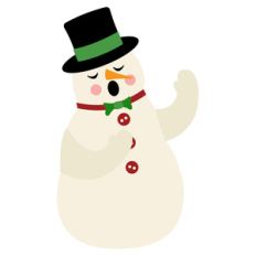 caroling snowman