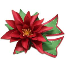 poinsettia gift bow