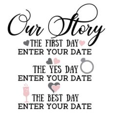 our story - wedding template