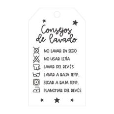 etiquetas consejos de lavado