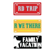 license plate set