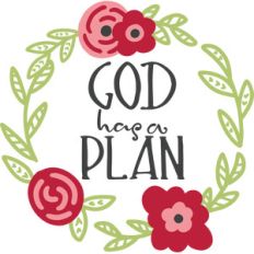 god has a plan wreath