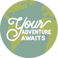your adventure awaits globe