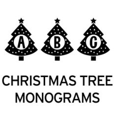 christmas tree monograms