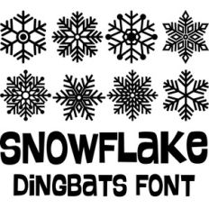 snowflake dingbats font