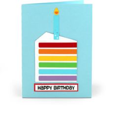 birthday cake card