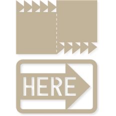 here/arrows card