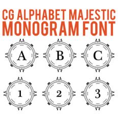cg alphabet monogram majestic