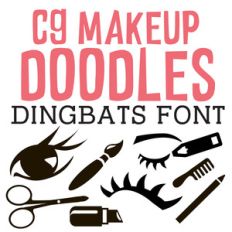 cg makeup doodles dingbats