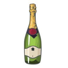 champagne bottle