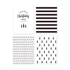 fj christmas tree journaling card set