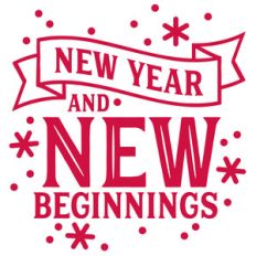 new year and new beginnings