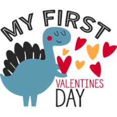 my first valentines day dino