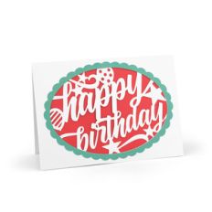 intricate cut card happy birthday