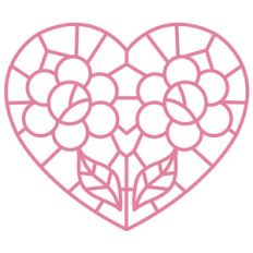 stained glass heart