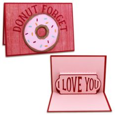 donut forget pop-up card